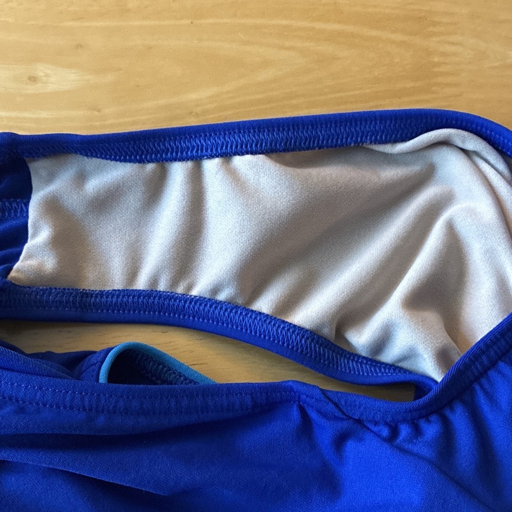 Lands' End Women's Built-In Bra One Piece Swimsuit Blue Size 16 - Picture 7 of 11